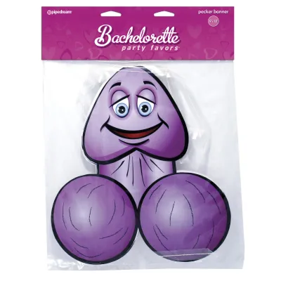 Pipe Dreams Bachelorette Party Favors Pecker Banner