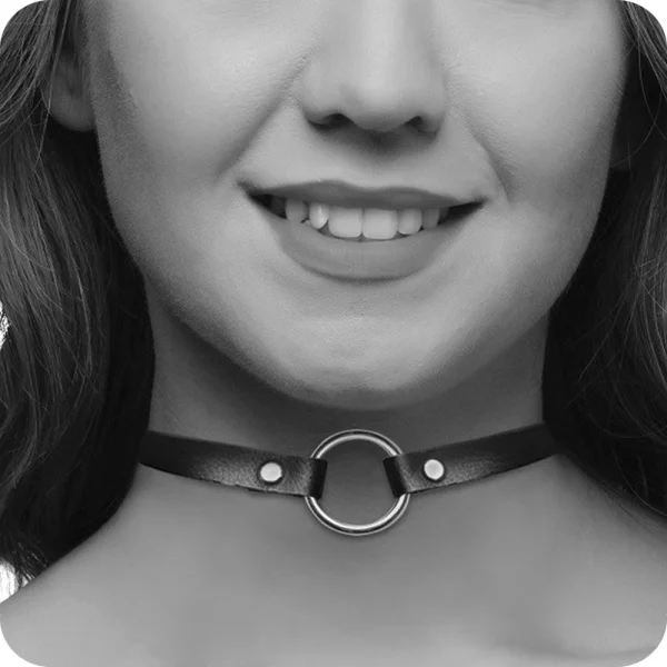Master Series Lush Pet Silver Ring Slim choker