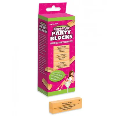 Bride To Be Party Blocks Game Travel Size