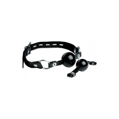 Interchangeable Silicone Ball Gag Set Black Bondage toys