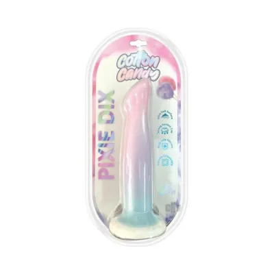 Realistic Dildos Cotton Candy Pixie Dix 6 5 In Silicone tpe Dildo