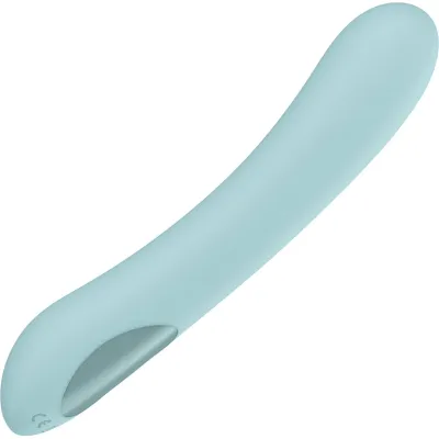 KIIROO Pearl 2 Silicone USB Rechargeable Waterproof Interactive G Spot Vibrator Turquoise