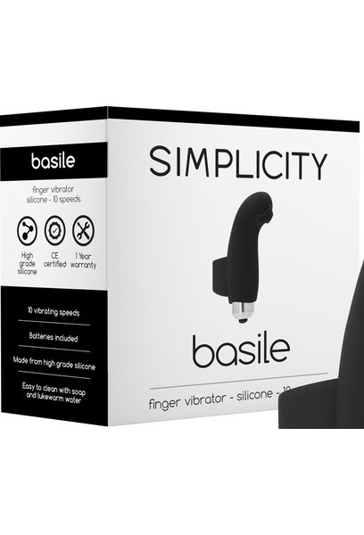 Basile Finger Vibrator - Black