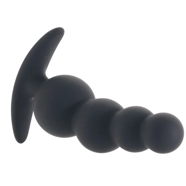 Boundless Beaded Plug Silicone Butt Plug By CalExotics - Black — image 11 of 15