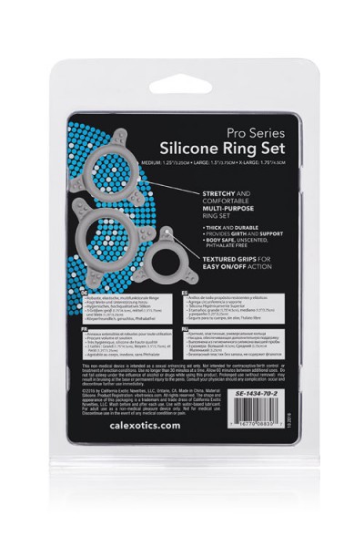 California Exotic 3 Piece Silicone Cock Ring Set