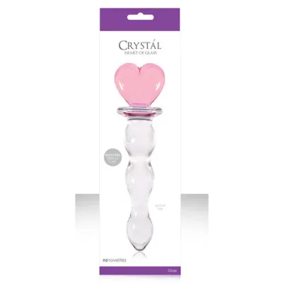 Crystal Heart Of Glass Pink 8 1 Inch