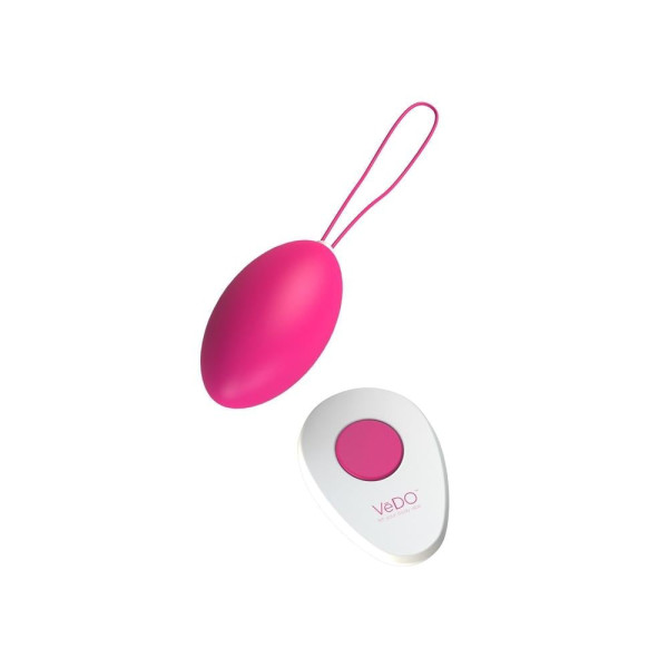 VeDO Peach Remote-Controlled Vibrating Egg - 'Foxy Pink'