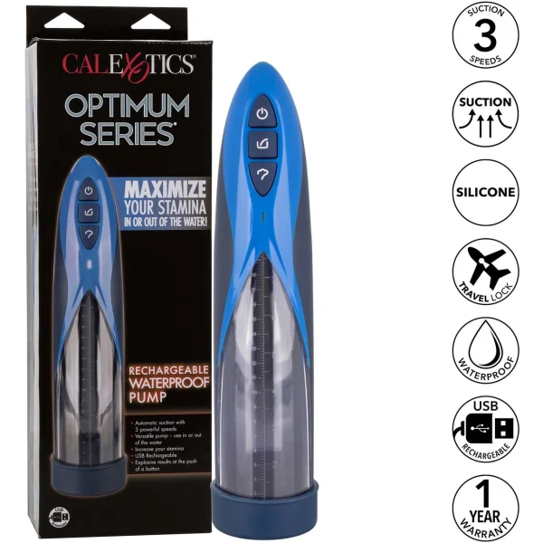 Optimum Series Waterproof Rechargeable Penis Pump