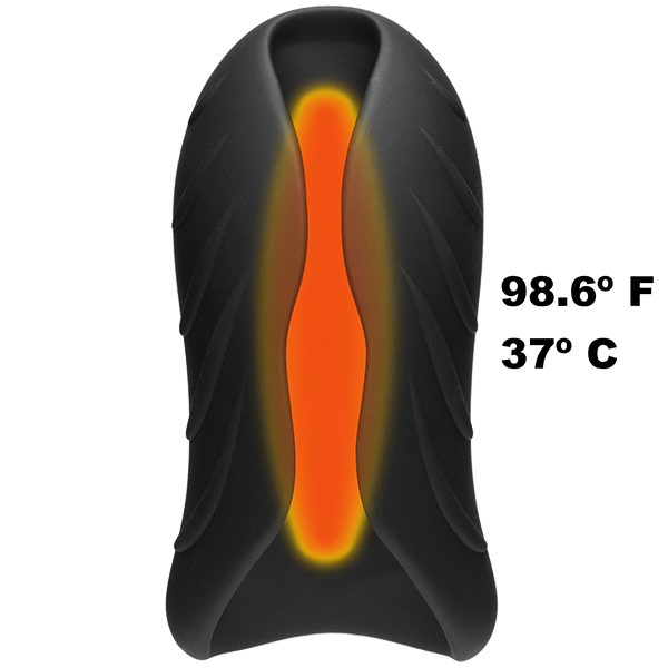 Doc Johnson Optimale Secondskyn Warming, Vibrating Silicone Stroker Sleeve