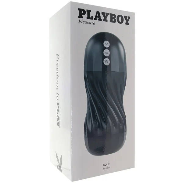 Playboy Pleasure Solo Stroker Rechargeable Textured Vibrating Penis Stroker