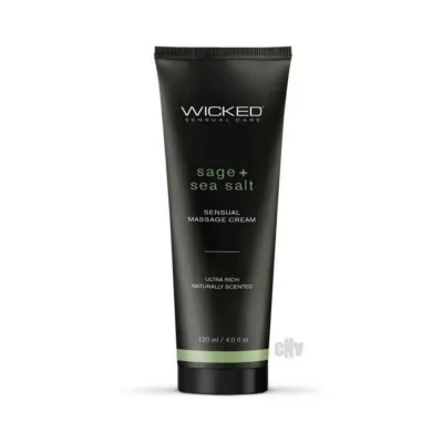 Personal Care Wicked Sage Sea Salt Sensual Massage Cream 4 Oz