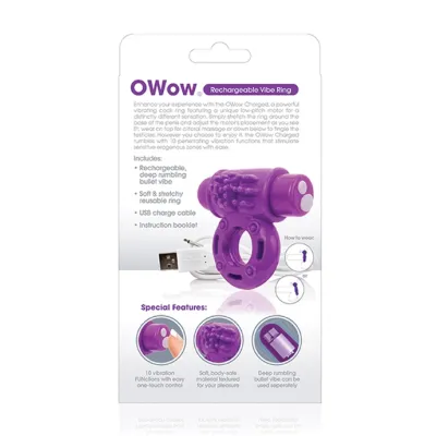 The Screaming O Charged Owow Vibe Ring Purple