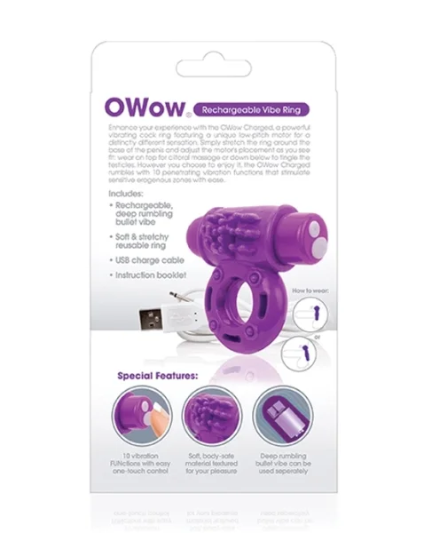 The Screaming O Charged Owow Vibe Ring - Purple