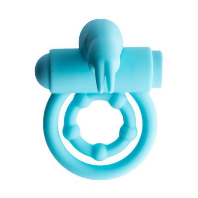 Share Satisfaction Vibrating Rabbit Ring Aqua
