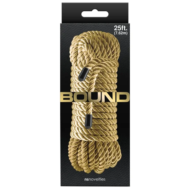 Bound Rope By NS Novelties 25 Feet - Gold