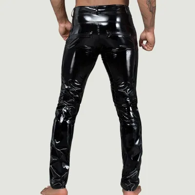 Noir Elastic Mens Pants