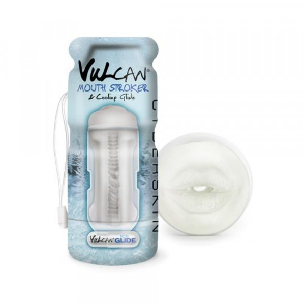 CyberSkin Vulcan Mouth Stroker w/Cooling Glide Frost