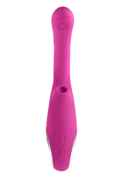 Strike A Pose Silicone Dual Stimulation G-Spot & Clitoral Vibrator With Suction By Evolved Novelties