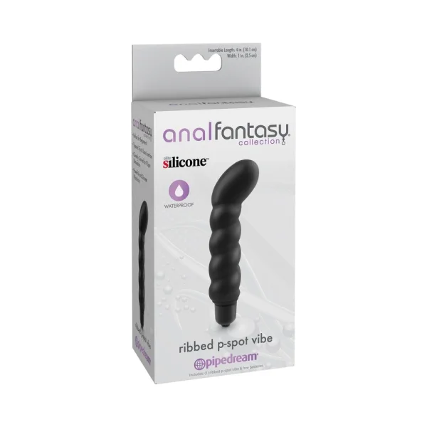 Anal Fantasy Ribbed P-Spot Vibe Black — image 11 of 11