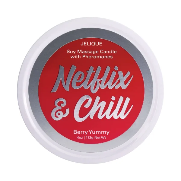 Massage Candle - Netflix and Chill - Berry Yummy - 4 Oz. Jar