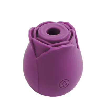 Amore Elegant Rose Suction Vibrator Purple