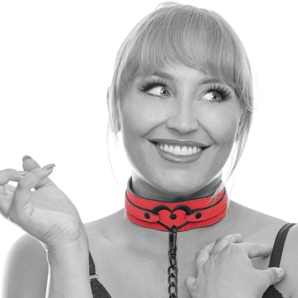 Sex & Mischief Amor Collar & Leash By Sportsheets