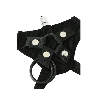Vibrating Corsette Harness Black