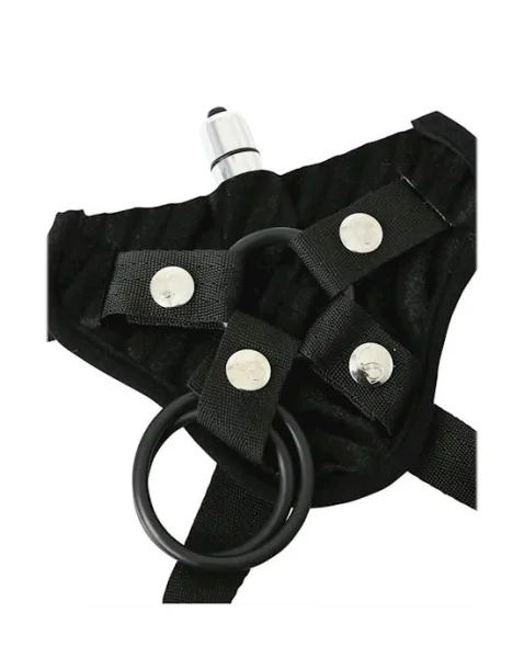 Vibrating Corsette Harness Black