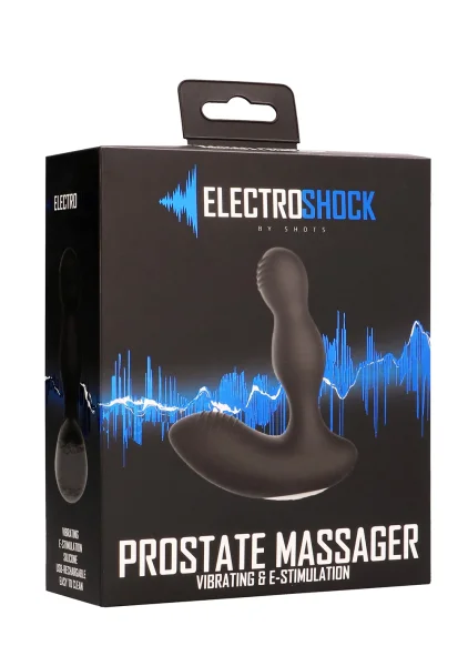 E-Stimulation Vibrating Prostate massager - Black