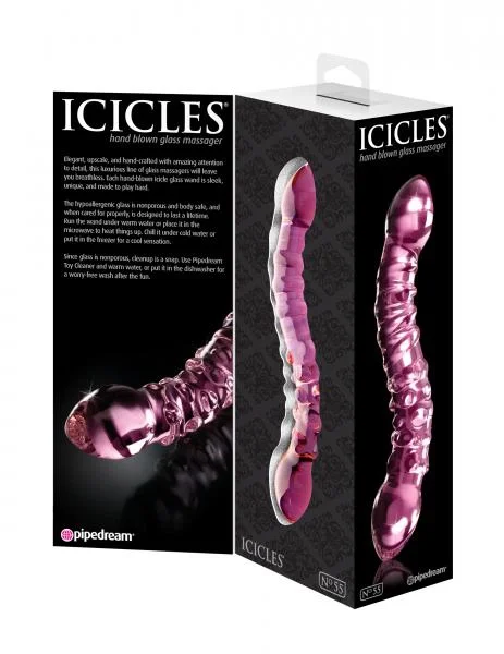 Icicles No. 55 Double Sided Glass Dildo