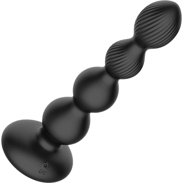 Nexus Tornado Probe Rechargeable Waterproof Silicone Rotating & Vibrating Anal Beads With Remote