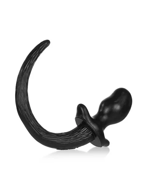 Puppy Tail Buttplug - 4.25 Inch  - Black - Medium