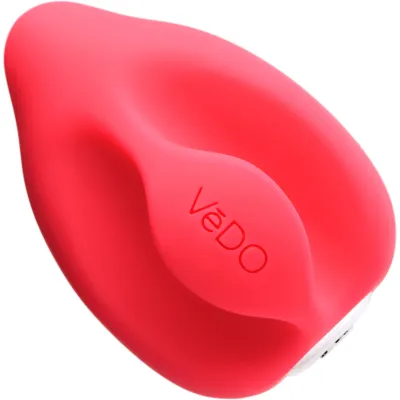 YUMI Rechargeable Silicone Clitoral Finger Vibrator by VeDO Pink