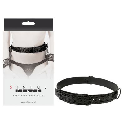 Sinful Restraint Belt Large Black