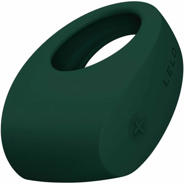LELO Tor 2 Vibrating Waterproof Cock Ring for Couples - Dark Green