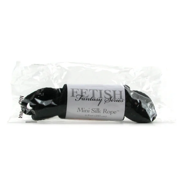 Pipedream Products Fetish Fantasy Mini Silk Rope Black