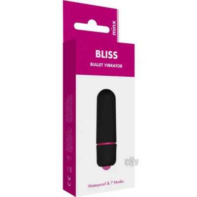 Minx Bliss 7 Mode Mini Bullet Vibe Black