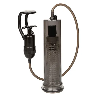 California Exotic Vibro Air Pump 9 Vibrating Penis Pump with Pressure Activation