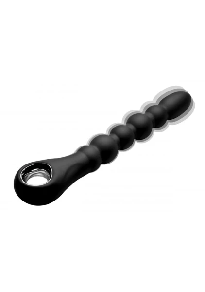 Dark Scepter 10x Vibrating Silcone Anal Beads