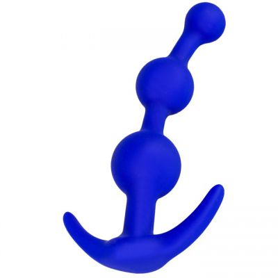 Bondara Blue Silicone Anchor Anal Beads 5 Inch