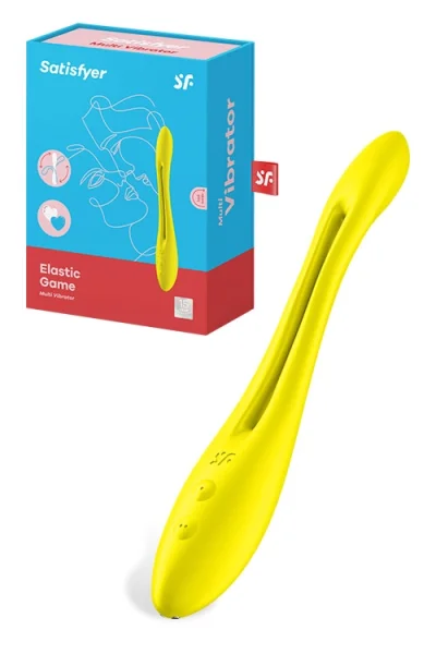 Satisfyer 7.8" Elastic Game Rechargeable Flexible Multi Vibrator