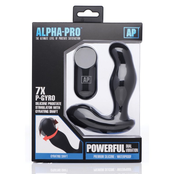 Alpha Pro 7x P-Gyro Prostate Stimulator w/Rotating Shaft