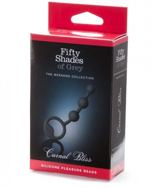 Carnal Bliss Silicone Pleasure Beads - Black