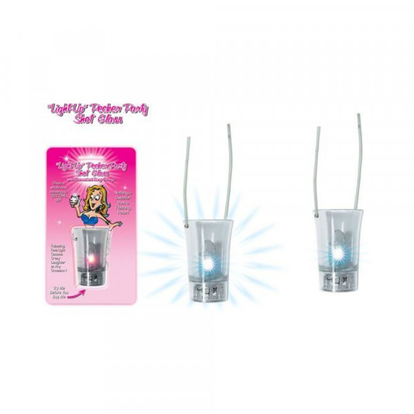 Light Up Pecker Party Shot Glass W/convenient Hang-string
