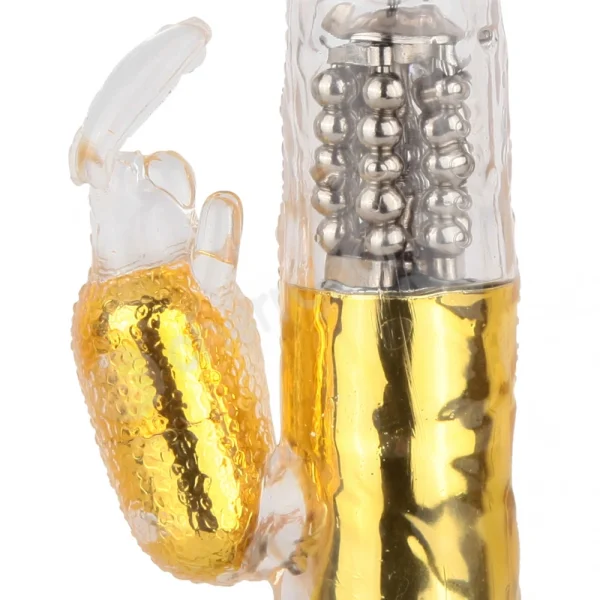 Cherry Banana Love Bunny 15 Function Gold Rabbit Vibrator