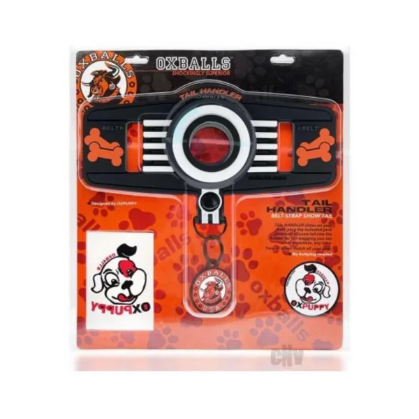Oxballs Tail Handler Belt Strap With Pup Tail Silicone/pvc Black — image 2 of 2