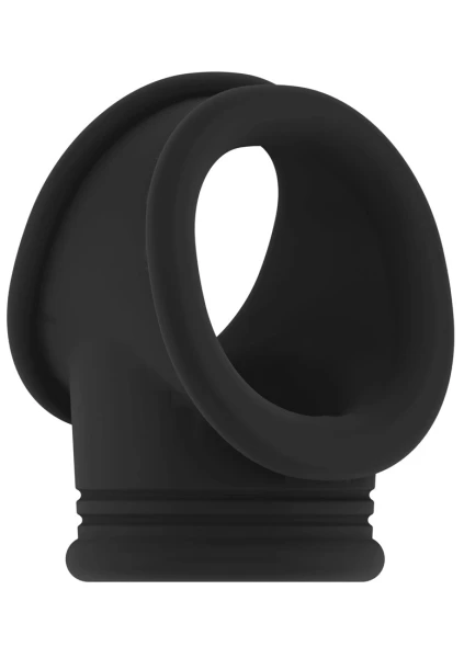 Sono No.48 - Cockring With Ball Strap - Black