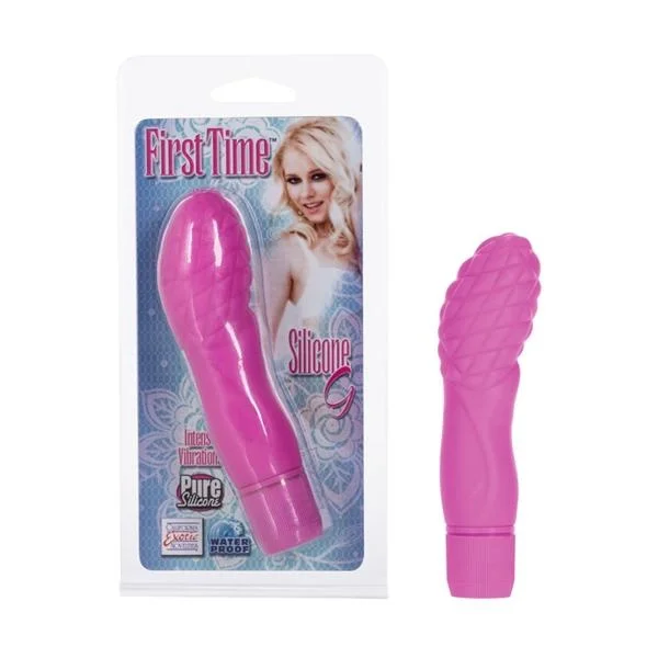 First Time Silicone G Vibe Waterproof Pink 4.5 Inch