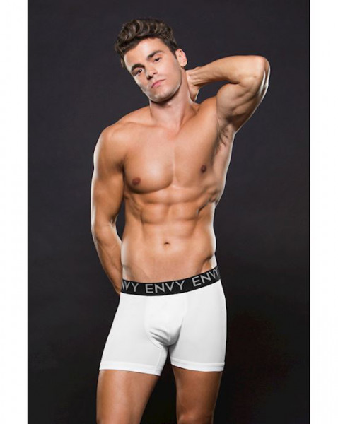 Envy Micro Lowrise Logo Elastic Boxer S M - White - S/m