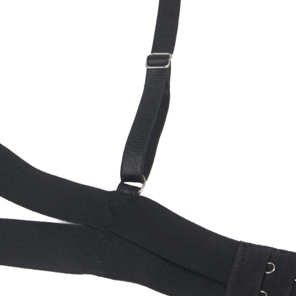 Bondara Siren Suspense Black G-String Harness Teddy — image 4 of 6